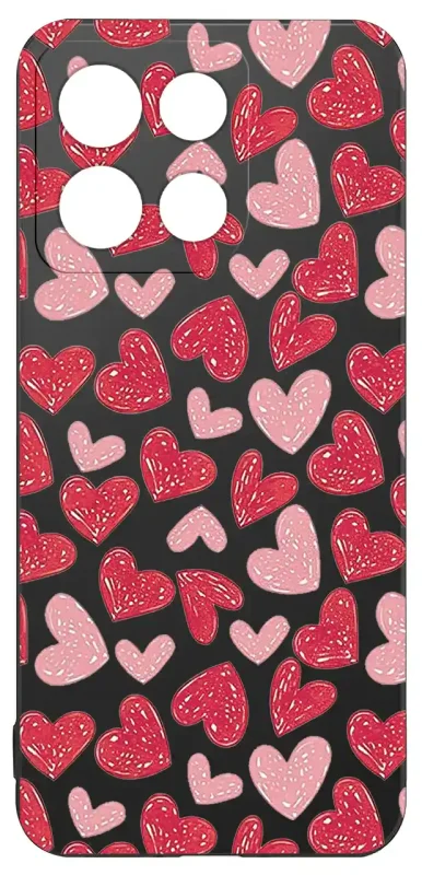 Walentynkowy case do Motorola Moto G86 Power z sercami