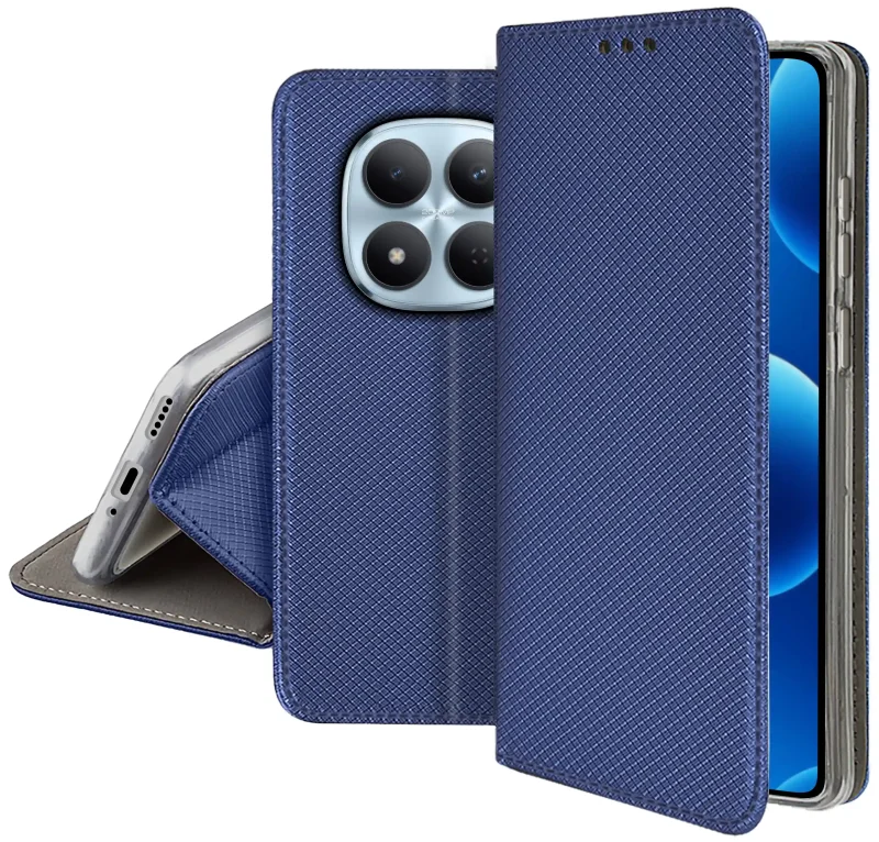 Granatowe etui magnetyczne do Xiaomi Redmi Note 15 5G – smukła konstrukcja i ochrona obudowy