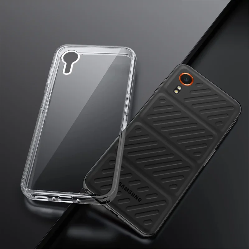 Samsung Galaxy Xcover 7 i przezroczyste etui wzmacniane