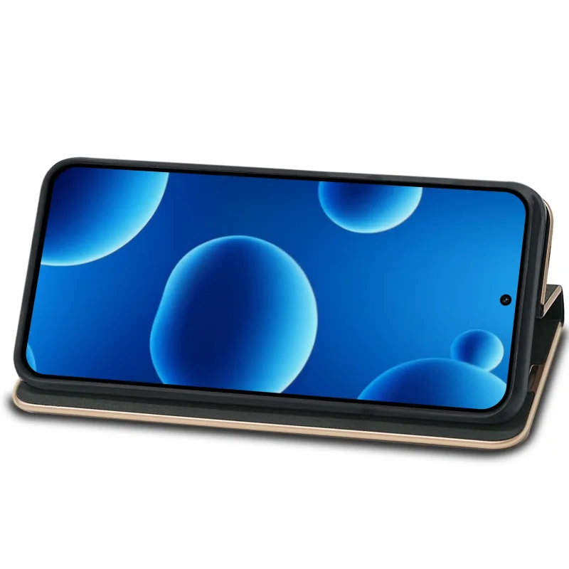 Xiaomi Redmi Note 15 Pro 5G w etui z klapką ustawionym w funkcji stojaka – pozycja pozioma do oglądania filmów