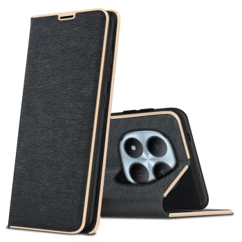 Etui do Xiaomi Redmi Note 15 Pro+ Plus 5G eleganckie zamykane czarne