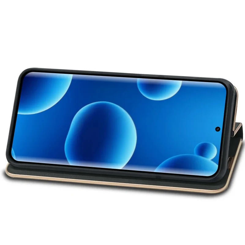 Xiaomi Redmi Note 15 Pro+ Plus 5G w etui z klapką ustawionym w funkcji stojaka – pozycja pozioma do oglądania filmów