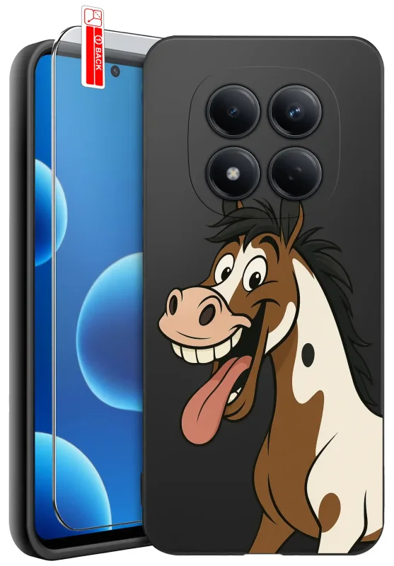 Etui do Xiaomi Redmi Note 15 Pro 4G z koniem w komplecie ze szkłem hartowanym