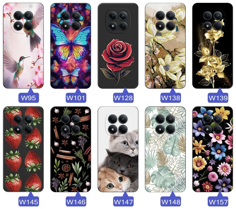 Różne etui dla babci do Xiaomi Redmi Note 15 Pro 4G – kwiaty, serca, napis Najlepsza Babcia na świecie, Babcia superbohaterka