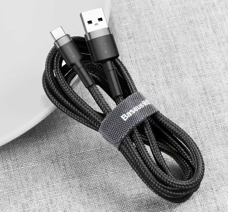 Mocny kabel USB do USB-C Baseus 3 metry w nylonowym oplocie