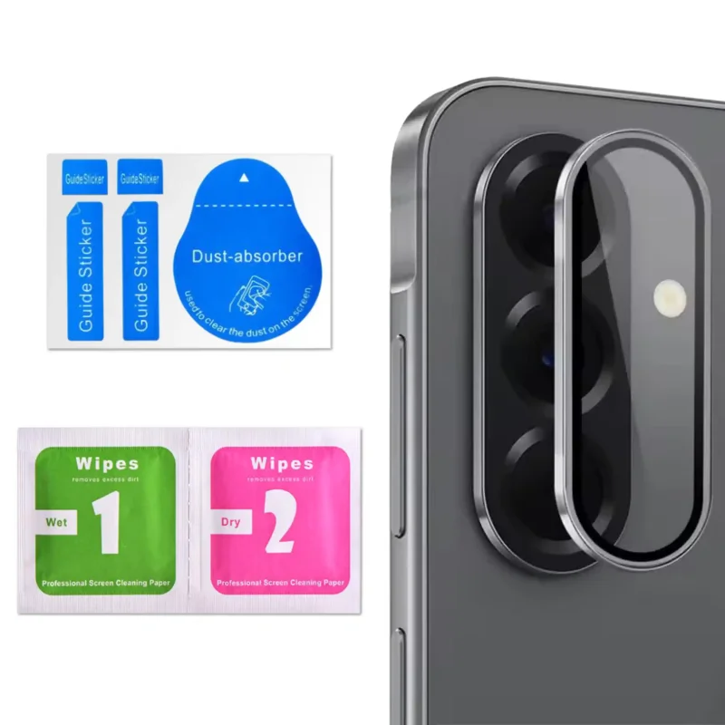 Szkło na aparat do Samsung Galaxy A17 5G z zestawem do montażu