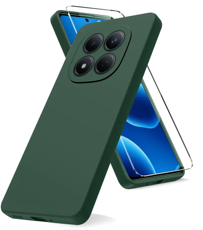 Etui ochronne do Xiaomi Redmi Note 15 Pro 4G w kolorze zielonym – elastyczna konstrukcja i precyzyjne wycięcia na aparat