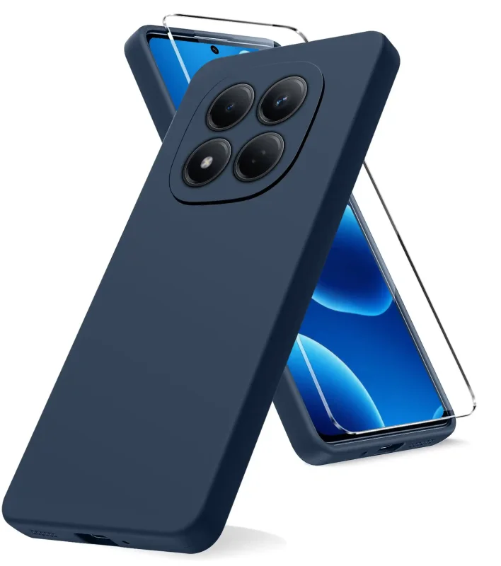 Etui ochronne do Xiaomi Redmi Note 15 Pro 5G w kolorze granatowym – elastyczna konstrukcja i precyzyjne wycięcia na aparat