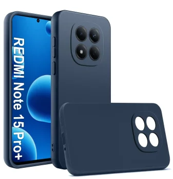 Etui do Xiaomi Redmi Note 15 Pro+ Plus 5G granatowe matowe