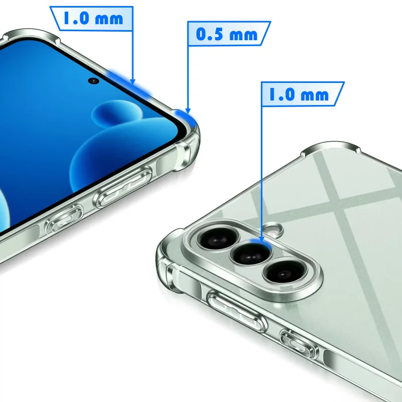 Etui transparentne Samsung Galaxy S26+ Plus z podwyższonym rantem 1.0 mm
