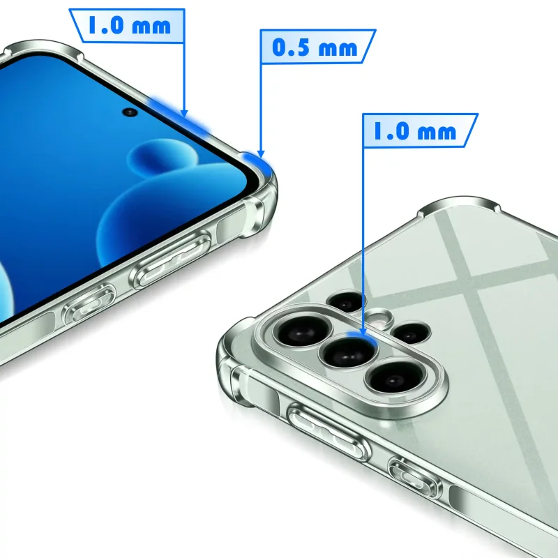 Etui transparentne Samsung Galaxy S26 Ultra z podwyższonym rantem 1.0 mm