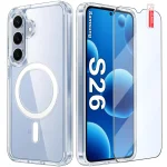 Etui do Samsung Galaxy S26 bezbarwne Magsafe ze szkłem