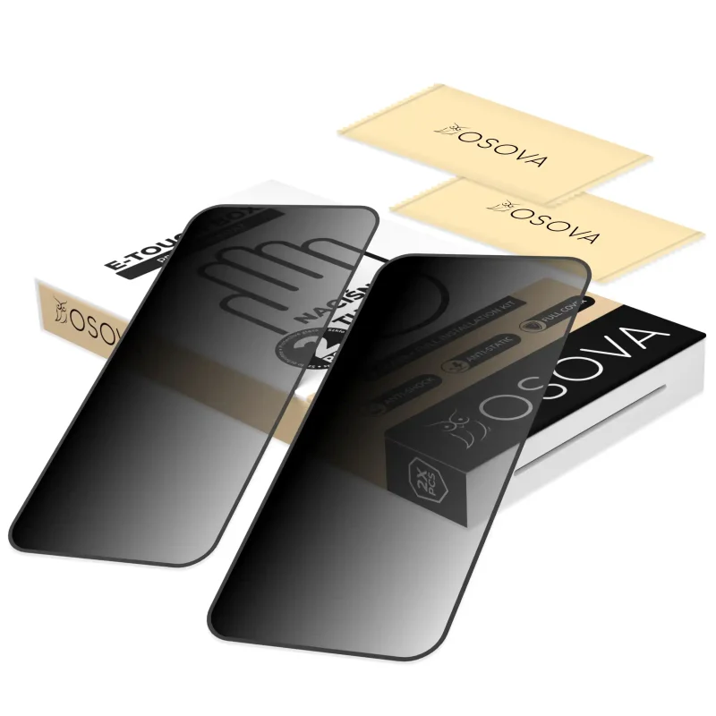 2 szkła prywatyzujące do iPhone 16 OSOVA - ochrona przed zarysowaniami i uszkodzeniami