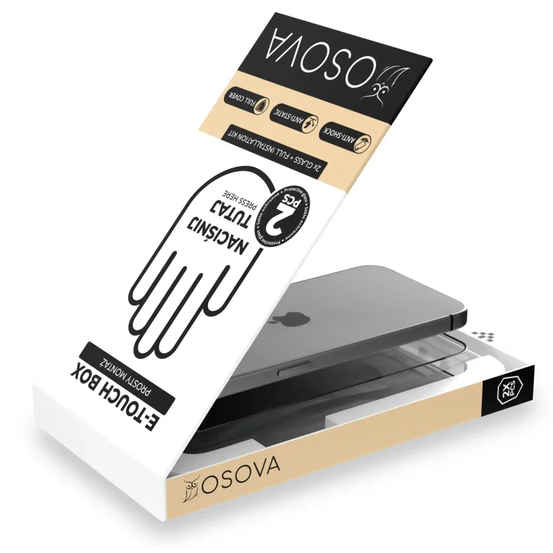 Szkło E-touch do iPhone 16 z aplikatorem