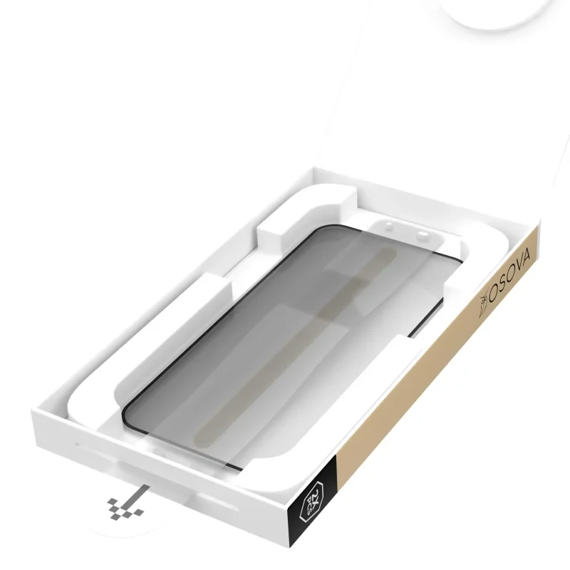 Szkło hartowane prywaryzujace E-touch do iPhone 16 z aplikatorem