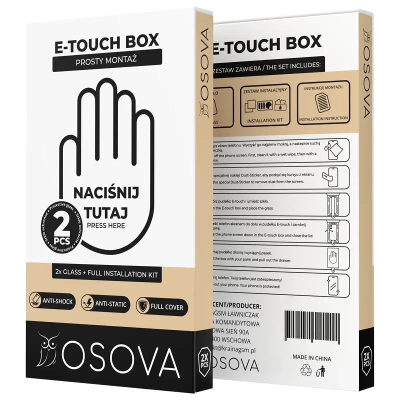 Szkło E-touch do iPhone 14 / 13 / 13 Pro prywatyzujace