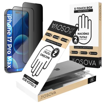 2x Szkło prywatyzujące OSOVA do iPhone 17 Pro Max / 16 Pro Max z aplikatorem