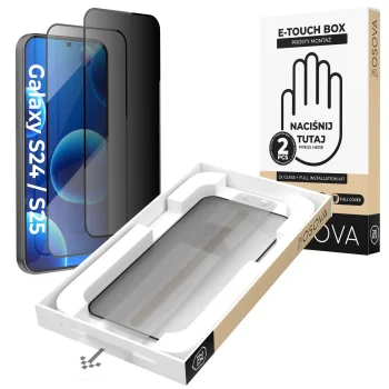 Szkła prywatyzujące OSOVA do Samsung Galaxy S24 / S25 - 2 sztuki z aplikatorem