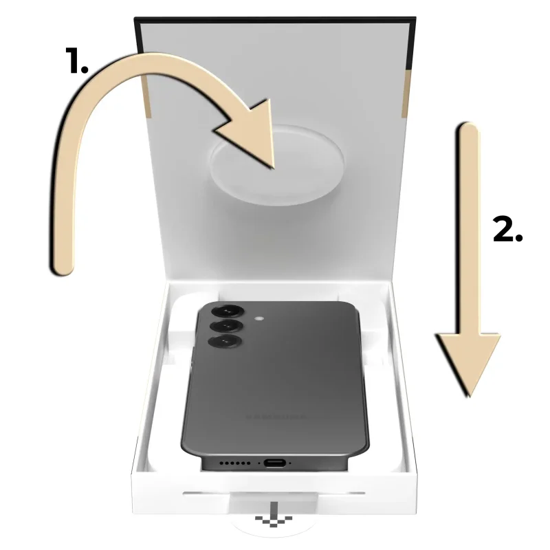Szkło hartowane do Samsung Galaxy S25 Edge z aplikatorem - idealnie pozycjonujący szkło
