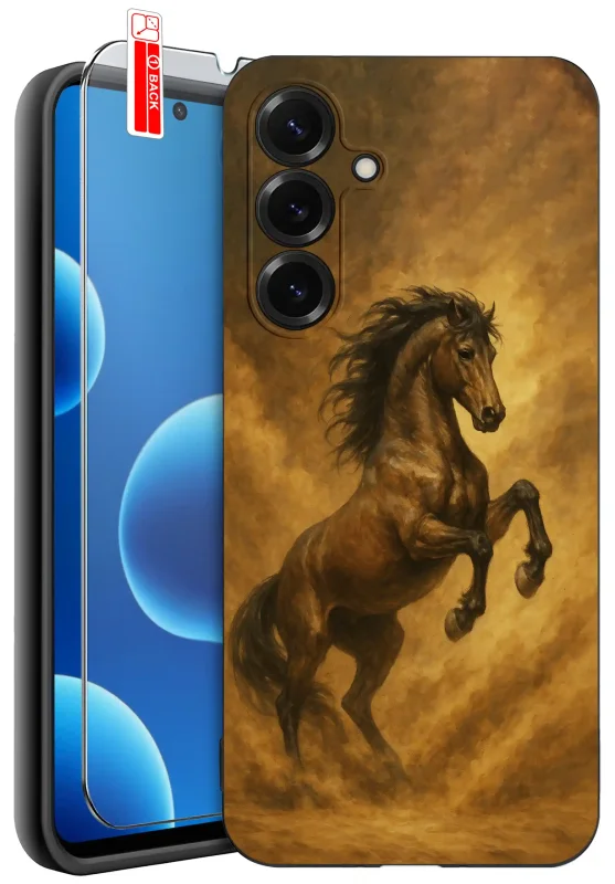 Etui do Samsung Galaxy S26+ Plus z koniem w komplecie ze szkłem hartowanym