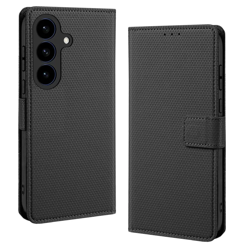 Etui do Samsung Galaxy S26 z klapką z zapięciem w kolorze czarnym