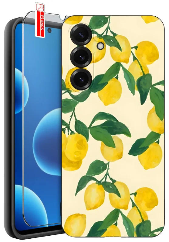 Etui z motywem cytryn do Samsung Galaxy S26+ Plus oraz szkło hartowane 9H w zestawie