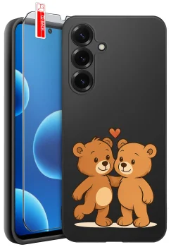 Etui do Samsung Galaxy S26+ Plus różne wzory z misiem ze szkłem