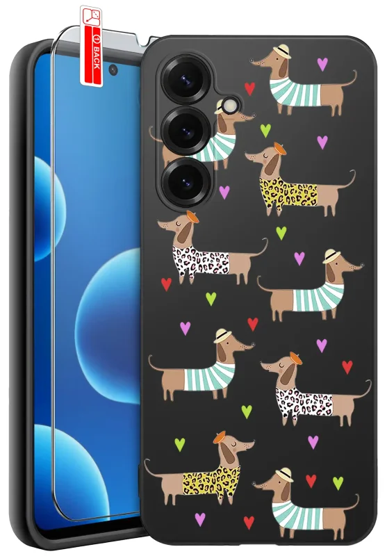 Etui do Samsung Galaxy S26 różne wzory z psem w komplecie ze szkłem hartowanym - motyw psa husky