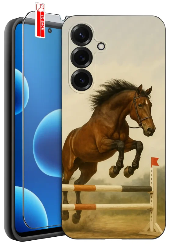 Etui do Samsung Galaxy S26 z koniem w komplecie ze szkłem hartowanym