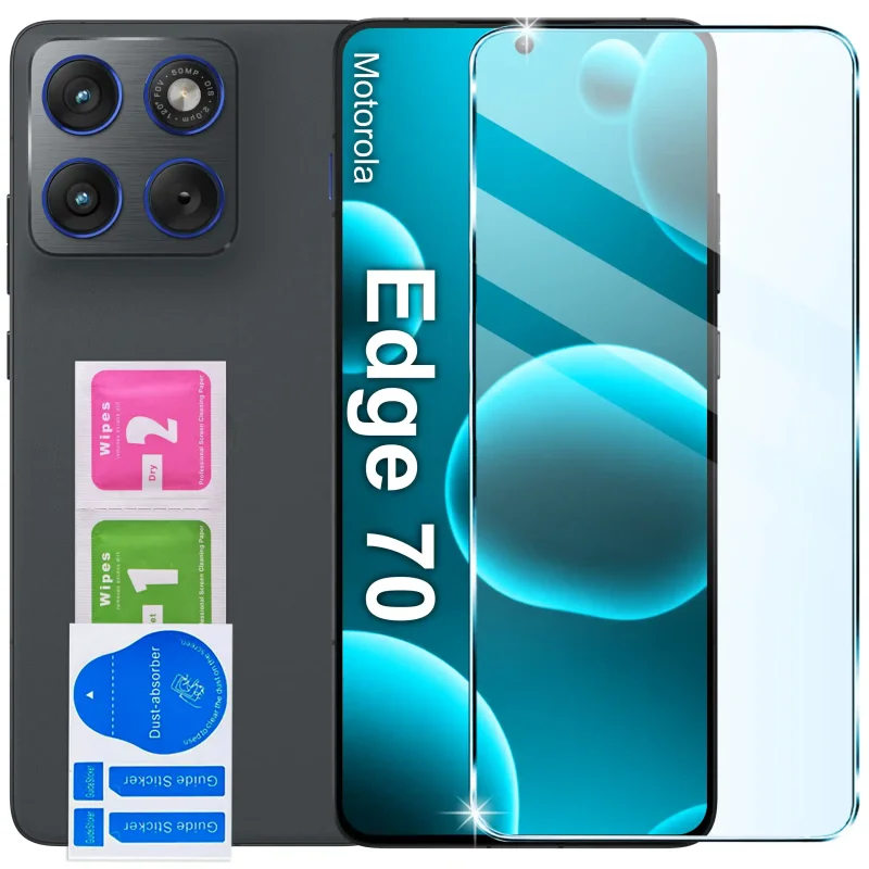 Szkło hartowane 9H do Motorola Edge 70 z zestawem do montażu