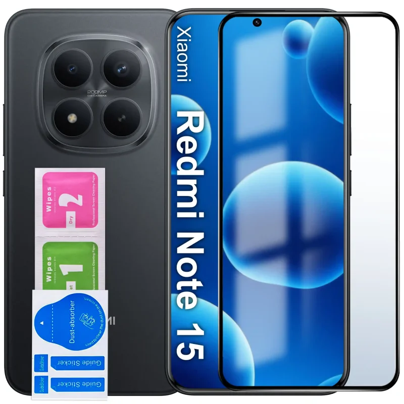 Szkło hartowane 5D do Xiaomi Redmi Note 15 4G / 5G na cały ekran