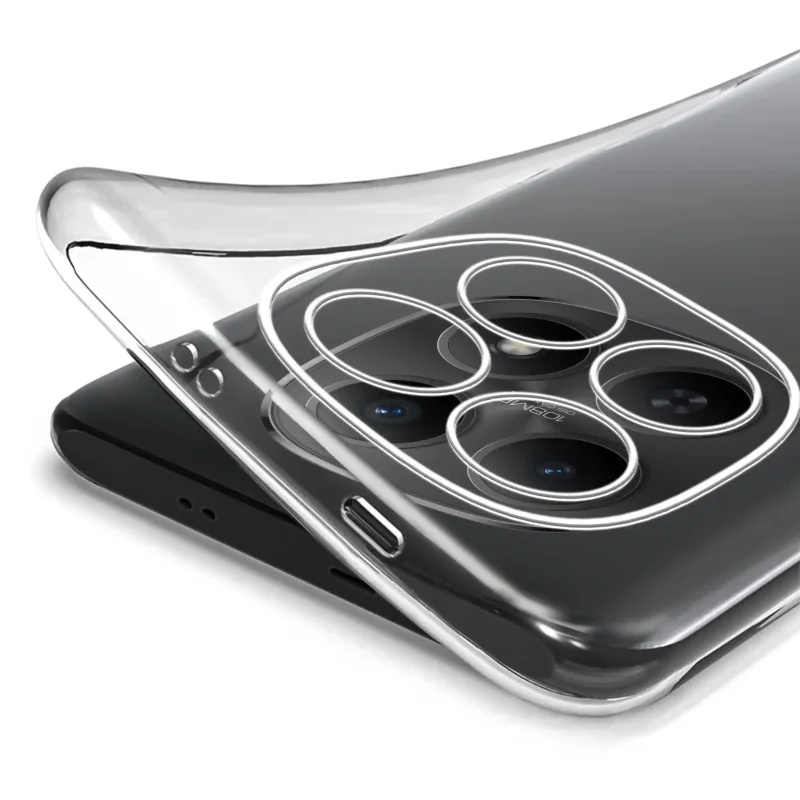 Elastyczne etui silikonowe Clear Case do Xiaomi Redmi Note 15 5G – transparentna struktura i dopasowanie do obudowy