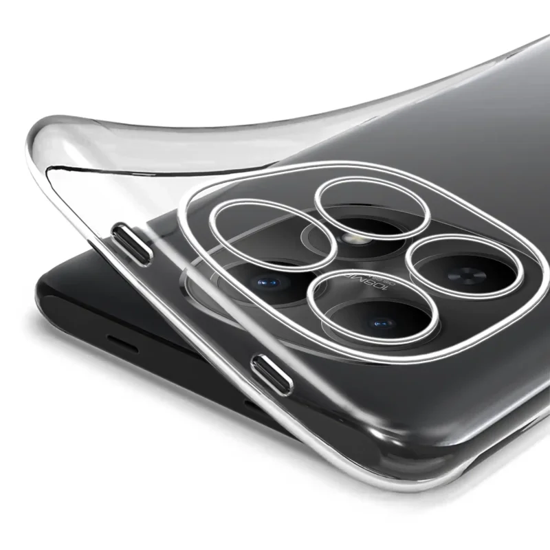 Elastyczne etui silikonowe Clear Case do Xiaomi Redmi Note 15 Pro 4G – transparentna struktura i dopasowanie do obudowy