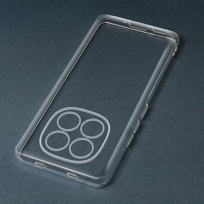 Transparentne etui ochronne do Xiaomi Redmi Note 15 Pro+ Plus 5G – widok samego case’a z wycięciem na aparat i porty