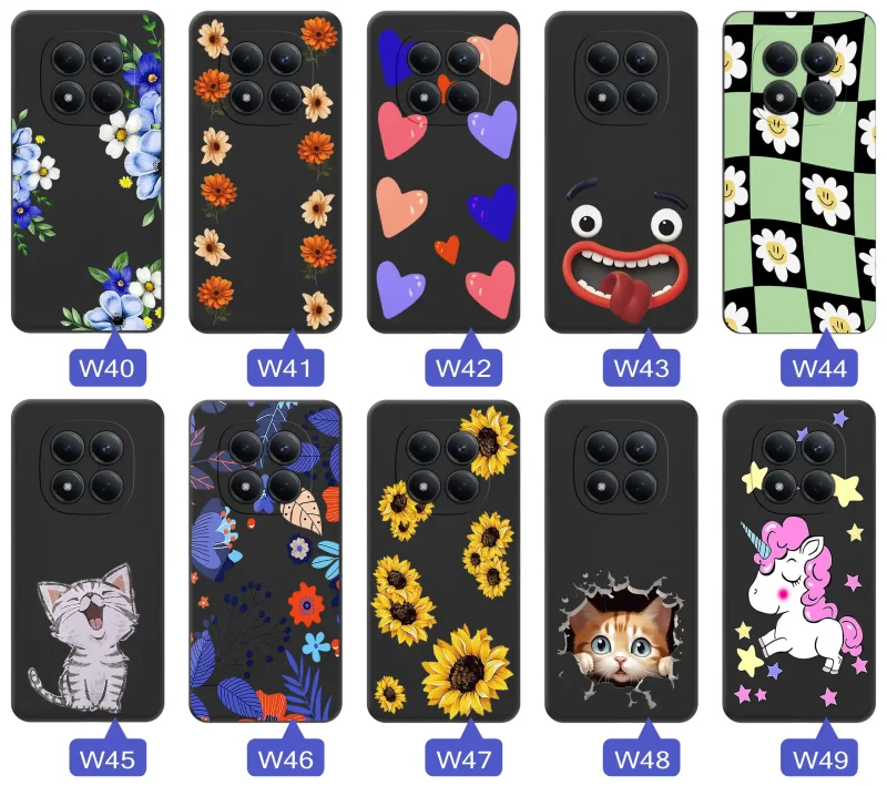 Kolekcja etui z wzorem do Xiaomi Redmi Note 15 Pro 5G - śmieszne, fajne, kolorowe