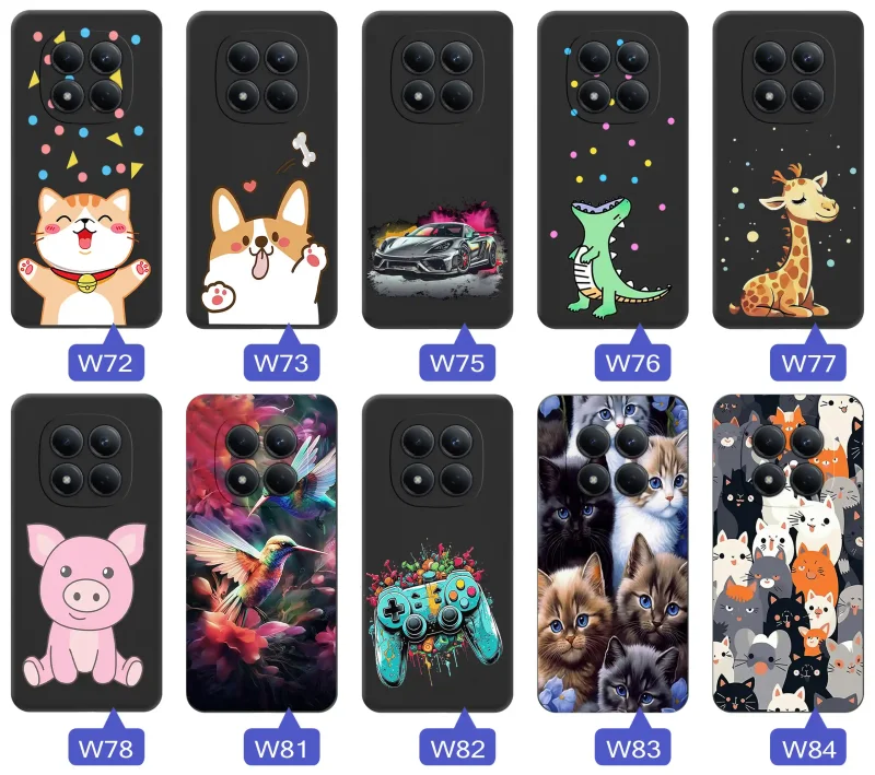 Fajne wzory na Xiaomi Redmi Note 15 Pro 5G - koty, auta, dla gracza, zwierzęta