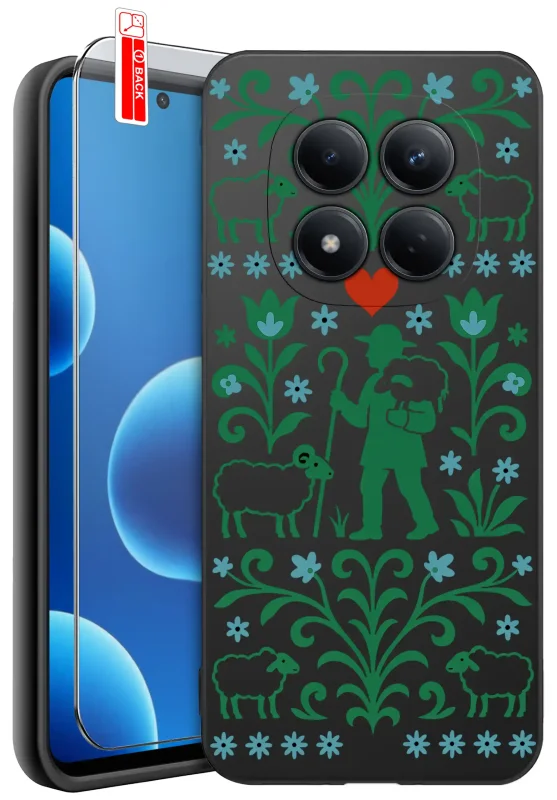 Etui do Xiaomi Redmi Note 15 Pro 5G z ludowym wzorem – case z motywem pasterza i owiec