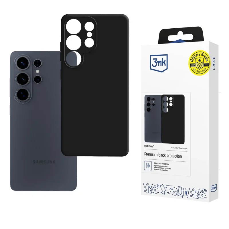 Etui 3MK do Samsung Galaxy S26 Ultra czarne ze szkłem