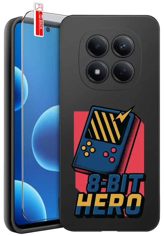 Etui dla dziadka do Xiaomi Redmi Note 15 Pro 5G z motywem retro konsoli „8-bit hero”