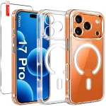 Etui do iPhone 17 Pro Magsafe bezbarwne ze szkłem
