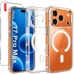 Etui do iPhone 17 Pro Max / 18 Pro Max z Magsafe bezbarwne ze szkłem