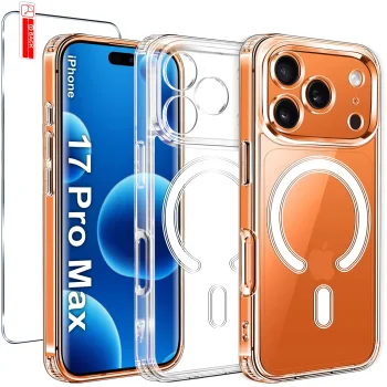 Etui do iPhone 17 Pro Max / 18 Pro Max z Magsafe bezbarwne ze szkłem