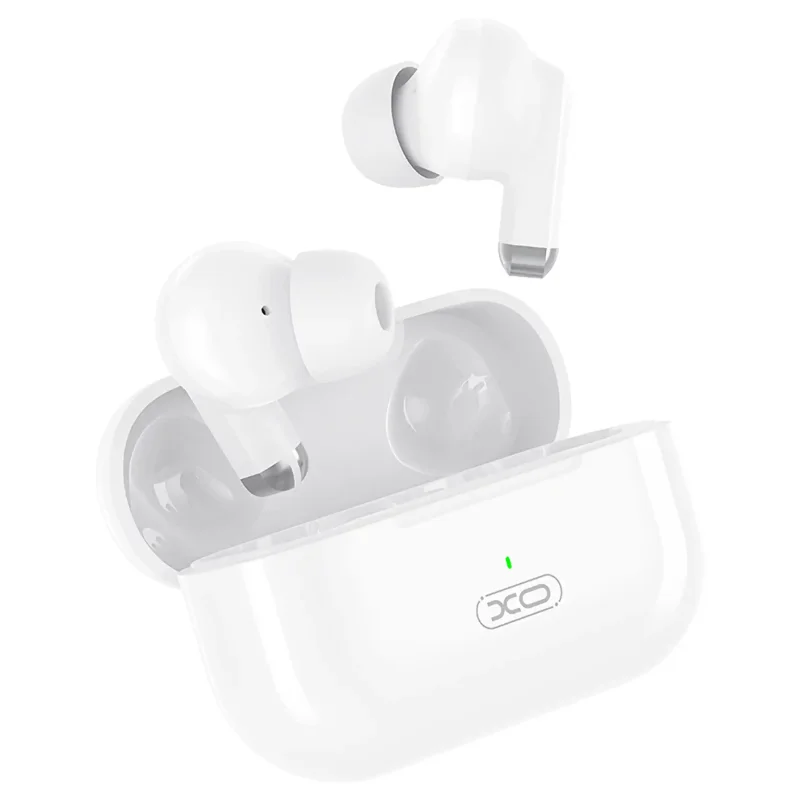 Bezprzewodowe słuchawki dokanałowe Bluetooth białe X40 TWS z etui ładującym