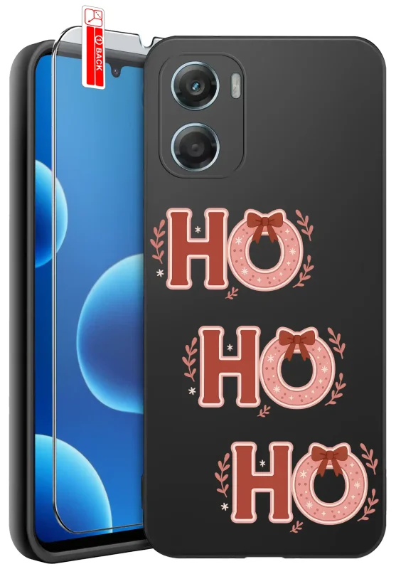 Etui świąteczne do Motorola Moto G06 / G06 Power z napisem „ho ho ho”