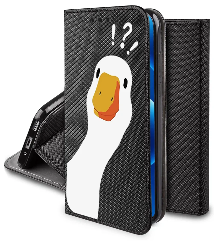 Etui z klapką do Realme 15 5G / 15 Pro 5G z wzorem gęsi, funkcja stojaka