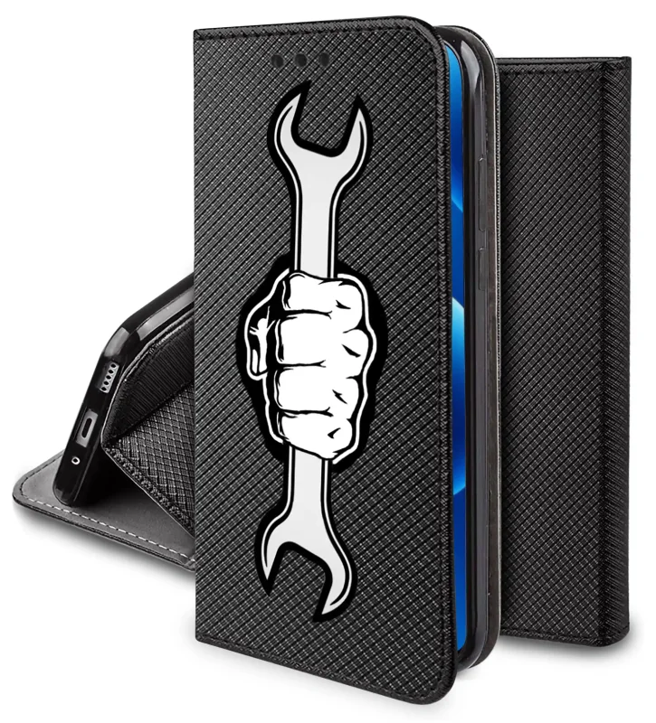 Etui z klapką do Realme 15 5G / 15 Pro 5G z wzorem męskim, funkcja stojaka