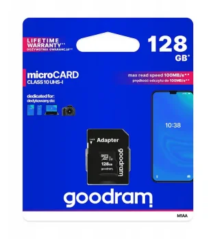 Karta pamięci microSD 128GB z adapterem
