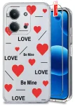 Etui do Xiaomi Redmi 15C przeźroczyste różne wzory walentynkowe ze szkłem