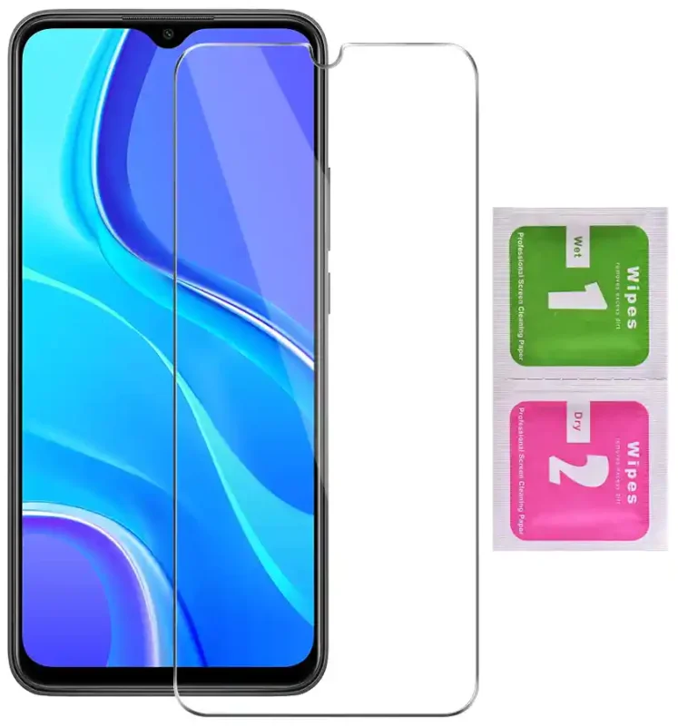 Szybka hartowana do Xiaomi Redmi 9 z akcesoriami do montażu