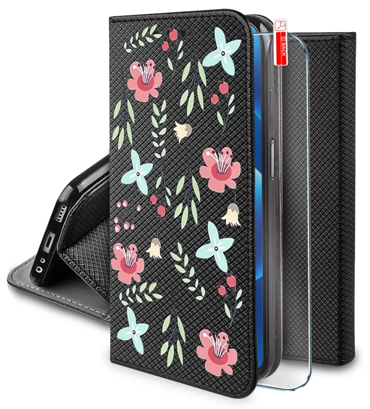 Etui z klapką do Oppo Reno 14 FS 5G / 14 F 5G z wzorem damskim, funkcja stojaka